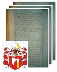 Przykładowe zdjęcie wywodu rodowitości szlacheckiej z 1802 roku, stron 3.jpg