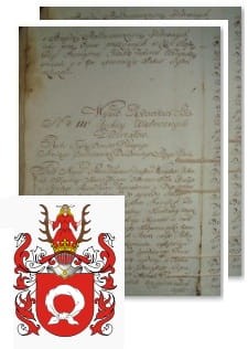 Przykładowe zdjęcie wywodu rodowitości szlacheckiej z 1802 roku, stron 2.jpg