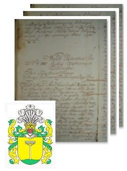 Przykładowe zdjęcie wywodu rodowitości szlacheckiej z 1802 roku, stron 3.jpg