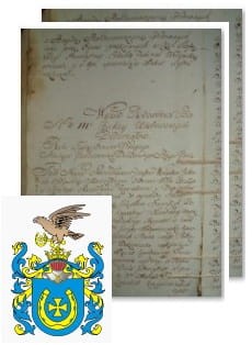 Przykładowe zdjęcie wywodu rodowitości szlacheckiej z 1802 roku, stron 2.jpg