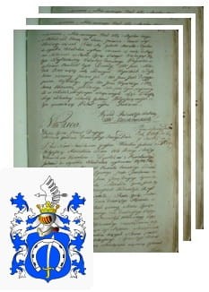 Przykładowe zdjęcie wywodu rodowitości szlacheckiej z 1802 roku, stron 3.jpg