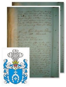 Przykładowe zdjęcie wywodu rodowitości szlacheckiej z 1802 roku, stron 2.jpg