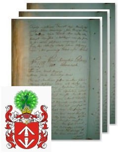 Przykładowe zdjęcie wywodu rodowitości szlacheckiej z 1802 roku, stron 3.jpg