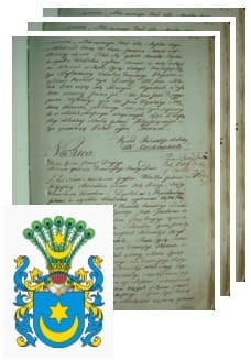 Przykładowe zdjęcie wywodu rodowitości szlacheckiej z 1802 roku, stron 3.jpg