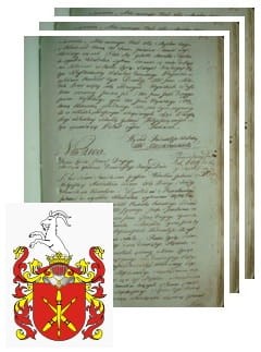 Przykładowe zdjęcie wywodu rodowitości szlacheckiej z 1802 roku, stron 3.jpg