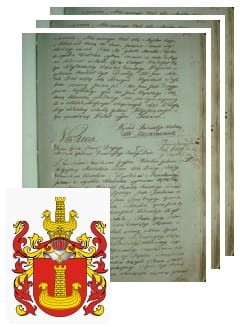 Przykładowe zdjęcie wywodu rodowitości szlacheckiej z 1802 roku, stron 3.jpg