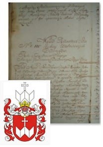 Przykładowe zdjęcie wywodu rodowitości szlacheckiej z 1802 roku, stron 1.jpg