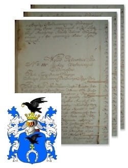 Przykładowe zdjęcie wywodu rodowitości szlacheckiej z 1802 roku, stron 3.jpg