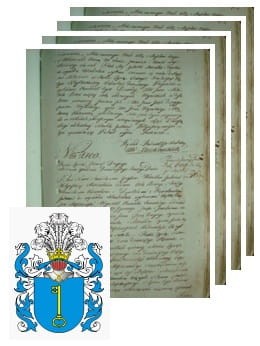 Przykładowe zdjęcie wywodu rodowitości szlacheckiej z 1802 roku, stron 4.jpg