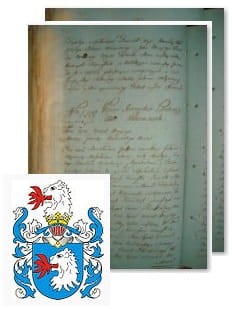 Przykładowe zdjęcie wywodu rodowitości szlacheckiej z 1802 roku, stron 2.jpg