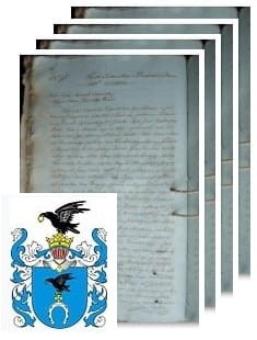 Przykładowe zdjęcie wywodu rodowitości szlacheckiej z 1805 roku, stron 4.jpg