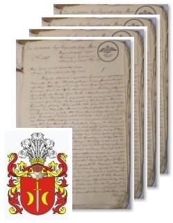 Przykładowe zdjęcie wywodu rodowitości szlacheckiej z 1828 roku, stron 4.jpg