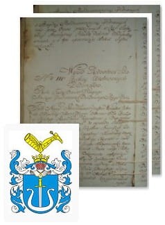 Przykładowe zdjęcie wywodu rodowitości szlacheckiej z 1802 roku, stron 2.jpg