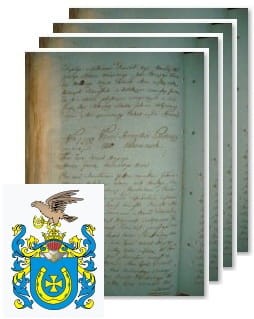 Przykładowe zdjęcie wywodu rodowitości szlacheckiej z 1802 roku, stron 4.jpg