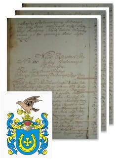 Przykładowe zdjęcie wywodu rodowitości szlacheckiej z 1802 roku, stron 3.jpg