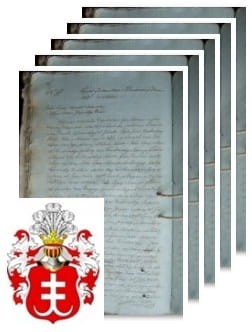 Przykładowe zdjęcie wywodu rodowitości szlacheckiej z 1806 roku, stron 5.jpg