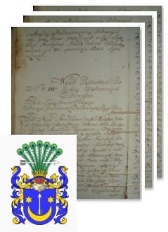 Przykładowe zdjęcie wywodu rodowitości szlacheckiej z 1802 roku, stron 3.jpg
