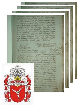 Przykładowe zdjęcie wywodu rodowitości szlacheckiej z 1802 roku, stron 4.jpg