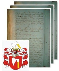 Przykładowe zdjęcie wywodu rodowitości szlacheckiej z 1802 roku, stron 3.jpg