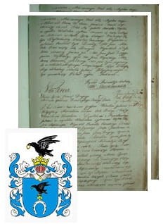 Przykładowe zdjęcie wywodu rodowitości szlacheckiej z 1802 roku, stron 2.jpg