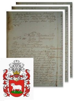 Przykładowe zdjęcie wywodu rodowitości szlacheckiej z 1802 roku, stron 3.jpg
