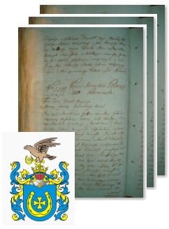 Przykładowe zdjęcie wywodu rodowitości szlacheckiej z 1802 roku, stron 3.jpg