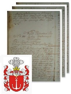 Przykładowe zdjęcie wywodu rodowitości szlacheckiej z 1802 roku, stron 3.jpg