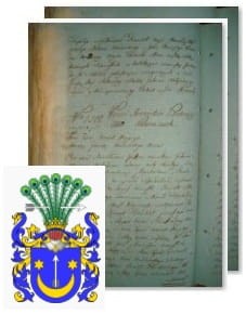 Przykładowe zdjęcie wywodu rodowitości szlacheckiej z 1802 roku, stron 2.jpg
