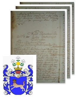 Przykładowe zdjęcie wywodu rodowitości szlacheckiej z 1802 roku, stron 3.jpg