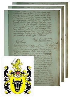 Przykładowe zdjęcie wywodu rodowitości szlacheckiej z 1802 roku, stron 3.jpg