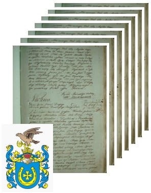 Przykładowe zdjęcie wywodu rodowitości szlacheckiej z 1802 roku, stron 7.jpg