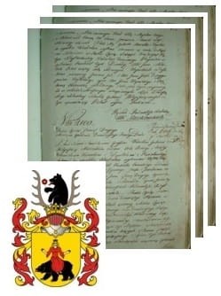 Przykładowe zdjęcie wywodu rodowitości szlacheckiej z 1802 roku, stron 3.jpg