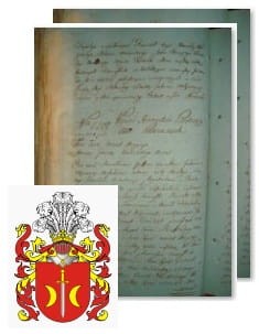 Przykładowe zdjęcie wywodu rodowitości szlacheckiej z 1802 roku, stron 2.jpg
