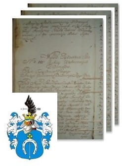 Przykładowe zdjęcie wywodu rodowitości szlacheckiej z 1802 roku, stron 3.jpg