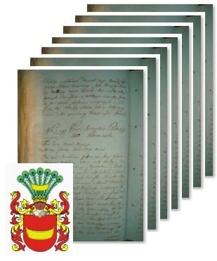 Przykładowe zdjęcie wywodu rodowitości szlacheckiej z 1802 roku, stron 7.jpg