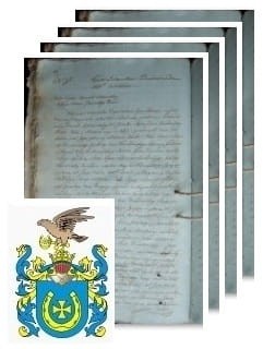Przykładowe zdjęcie wywodu rodowitości szlacheckiej z 1816 roku, stron 4.jpg