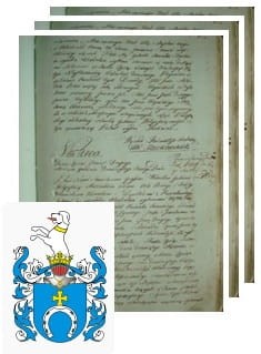 Przykładowe zdjęcie wywodu rodowitości szlacheckiej z 1802 roku, stron 3.jpg