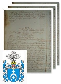 Przykładowe zdjęcie wywodu rodowitości szlacheckiej z 1802 roku, stron 3.jpg
