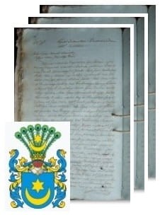 Przykładowe zdjęcie wywodu rodowitości szlacheckiej z 1816 roku, stron 3.jpg