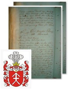 Przykładowe zdjęcie wywodu rodowitości szlacheckiej z 1802 roku, stron 2.jpg