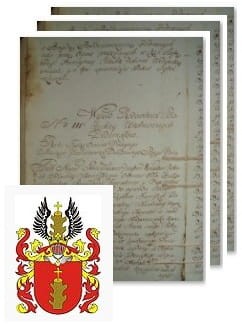 Przykładowe zdjęcie wywodu rodowitości szlacheckiej z 1802 roku, stron 3.jpg