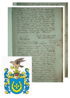Przykładowe zdjęcie wywodu rodowitości szlacheckiej z 1802 roku, stron 2.jpg