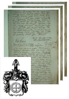 Przykładowe zdjęcie wywodu rodowitości szlacheckiej z 1802 roku, stron 3.jpg
