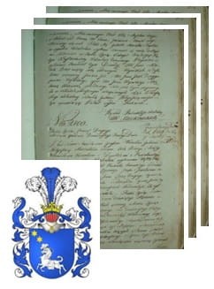 Przykładowe zdjęcie wywodu rodowitości szlacheckiej z 1802 roku, stron 3.jpg