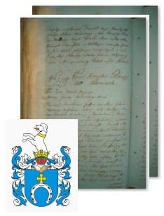 Przykładowe zdjęcie wywodu rodowitości szlacheckiej z 1802 roku, stron 2.jpg
