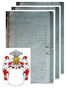 Przykładowe zdjęcie wywodu rodowitości szlacheckiej z 1805 roku, stron 3.jpg