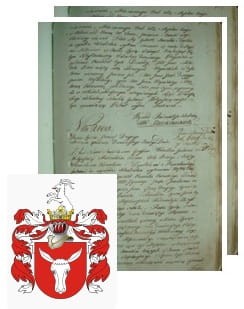 Przykładowe zdjęcie wywodu rodowitości szlacheckiej z 1802 roku, stron 2.jpg