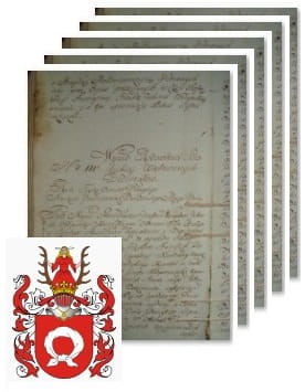 Przykładowe zdjęcie wywodu rodowitości szlacheckiej z 1802 roku, stron 5.jpg