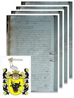 Przykładowe zdjęcie wywodu rodowitości szlacheckiej z 1816 roku, stron 4.jpg