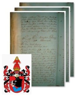 Przykładowe zdjęcie wywodu rodowitości szlacheckiej z 1802 roku, stron 3.jpg